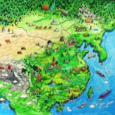 giant map - china